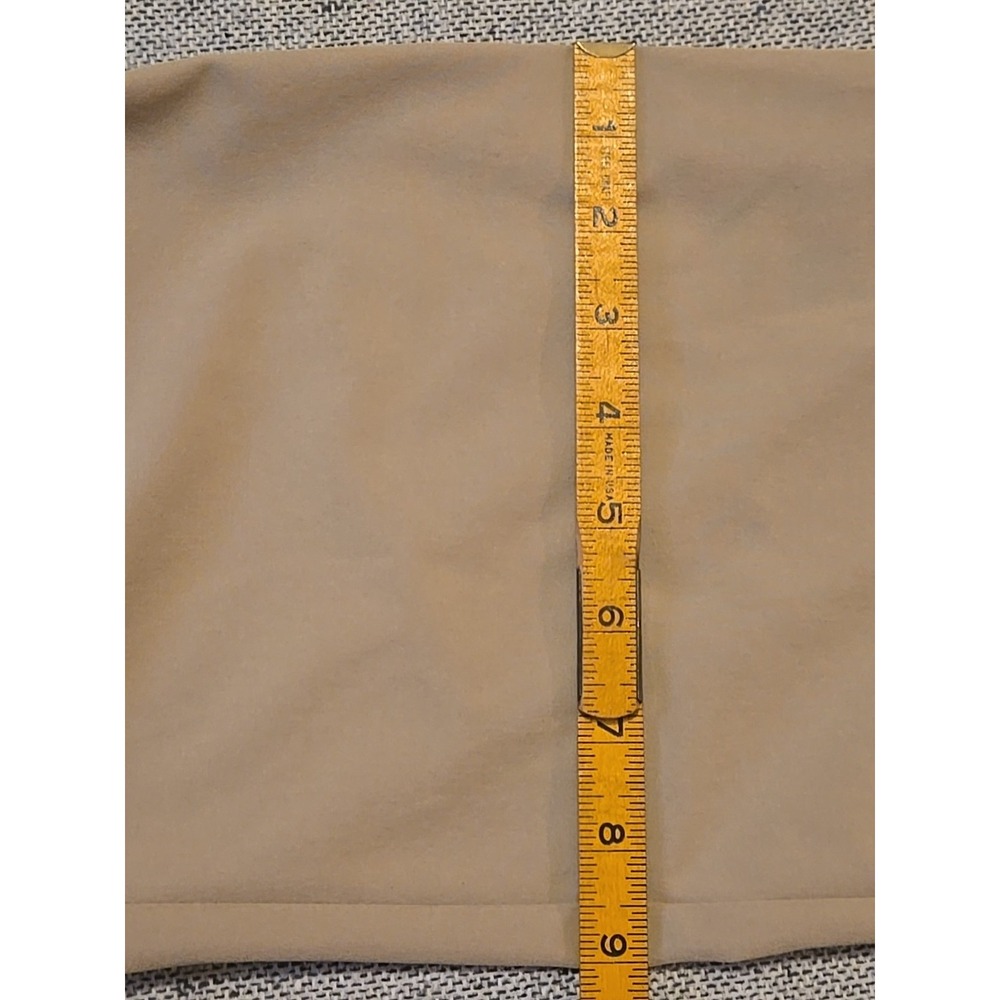 Adidas Golf Pants Mens 36x32 Tan Beige Lightweight Chino Flat Front Performance - Picture 4 of 15